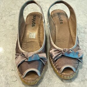 Spanish Platform Sandals Open-Toe Tan Size 39